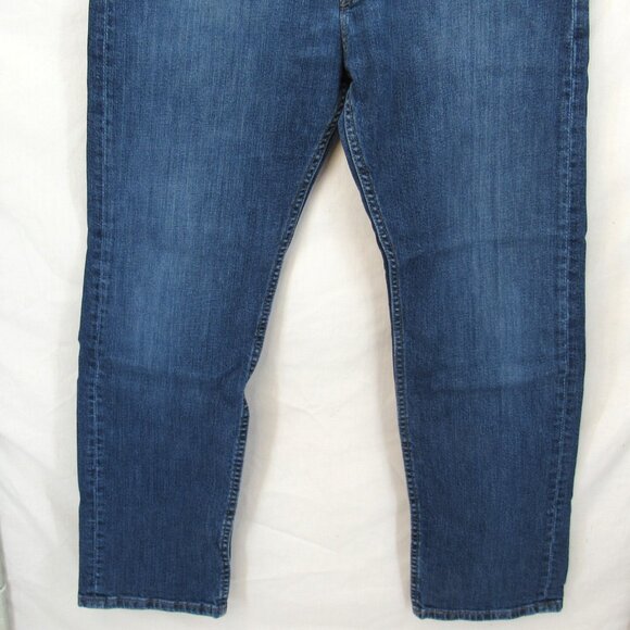Levi Strauss & Co 505 Red Tab Men's Blue Jeans WPL423 Straight Leg 34X28 - Picture 3 of 9